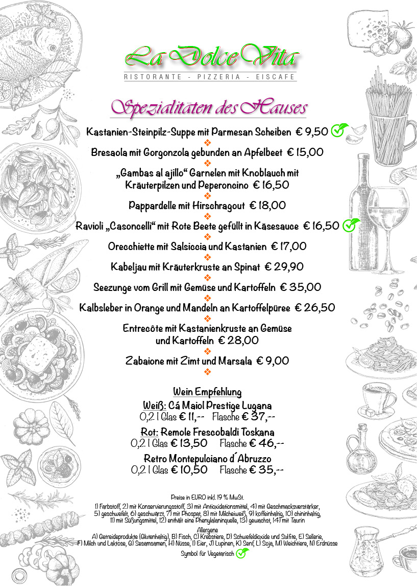 Spezialitäten, Dezember 2025